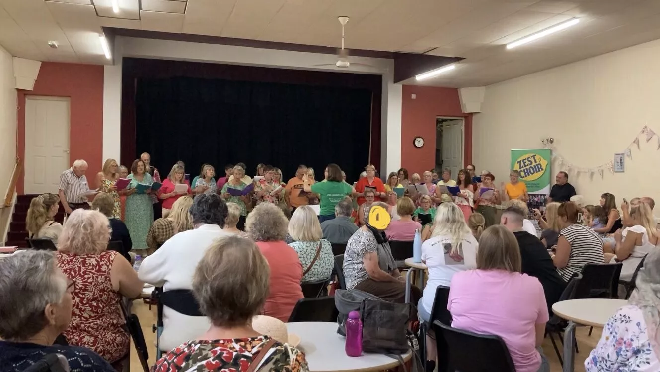 From ‘Tone Deaf’ to Standing Ovation – Zest Choir Lights Up Warmley Flower Show From ‘Tone Deaf’ to Standing Ovation – Zest Choir Lights Up Warmley Flower Show